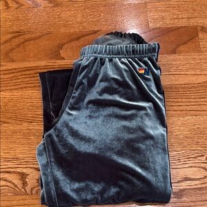Size large aviator nation, classic velvet sweatpants